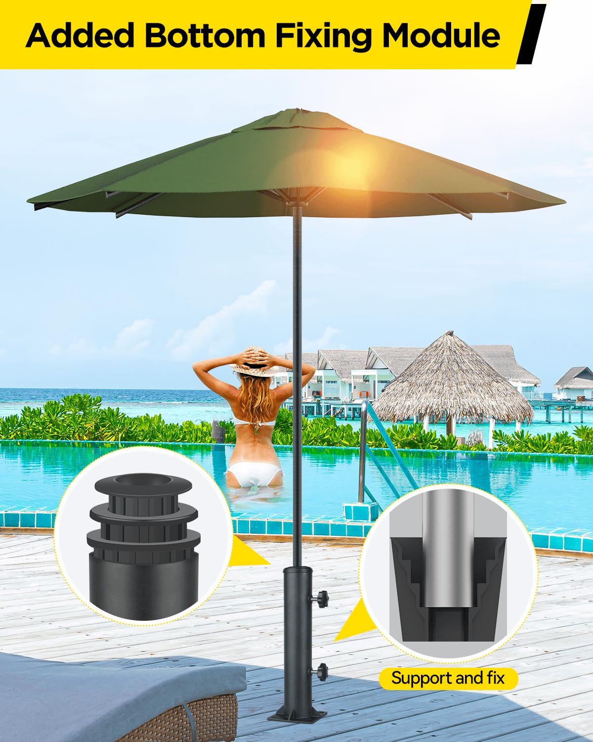 YINGDIKE Patio Umbrella Stand Base