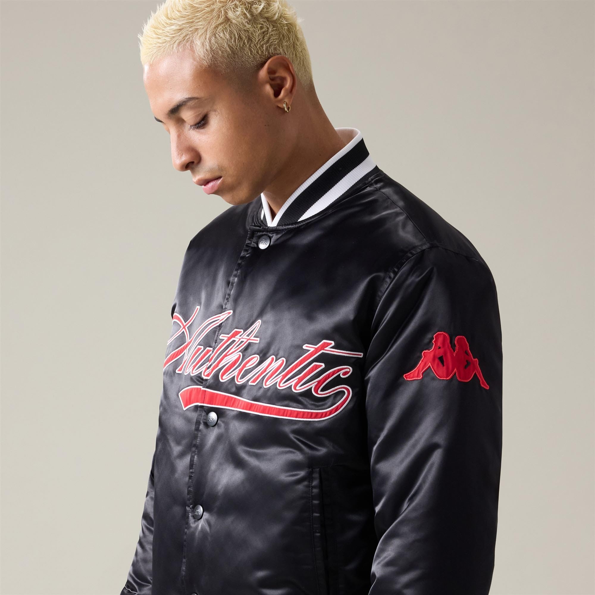 Kappa - Giubbotto, Uomo, Nylon, Streetwear Sportivo, modello: Authentic Olao