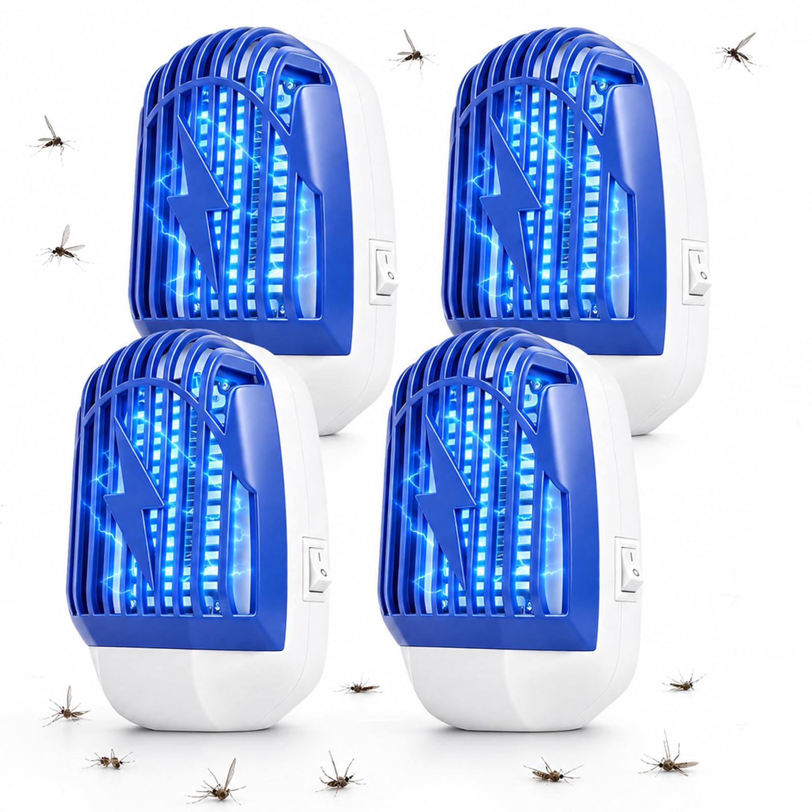 Photo 1 of Tryfire Plug-in Bug Zapper Indoor (4-Pack, Blue)
