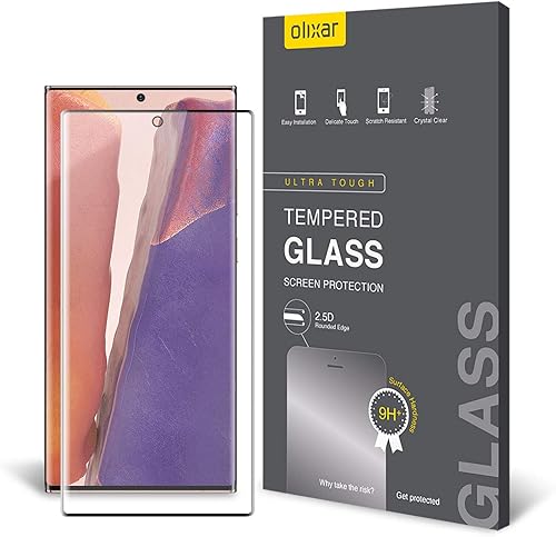 Olixar Protector de pantalla para Samsung Galaxy Note 20, vidrio templado, protección confiable, compatible con las funciones del dispositivo - Guía