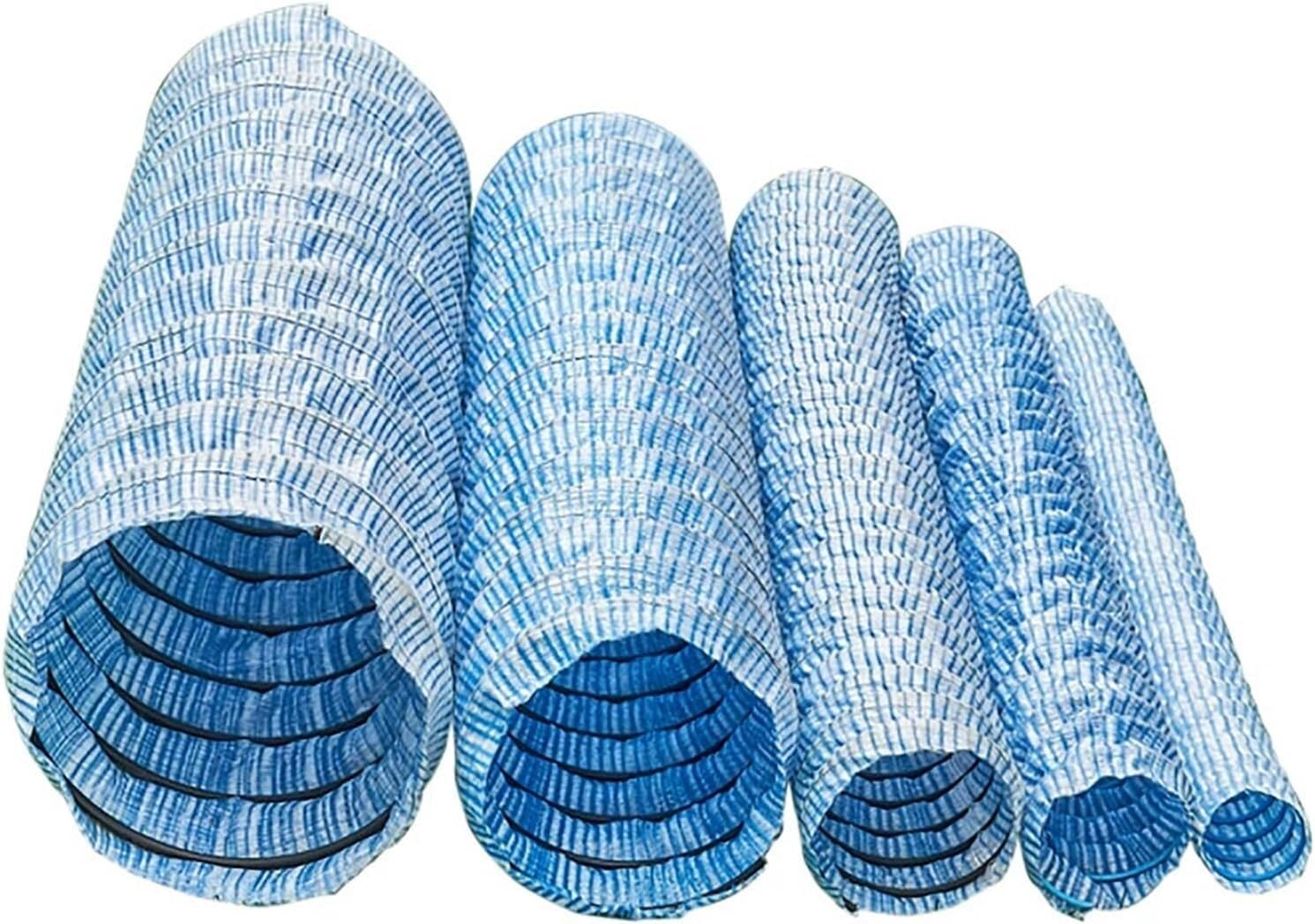CucCe Perforated Soil Drainage Pipe Steel-Reinforced Flexible French Drainage Pipe, Perforated Corrugated, Suitable for driveways, Yards, and lawns,8m