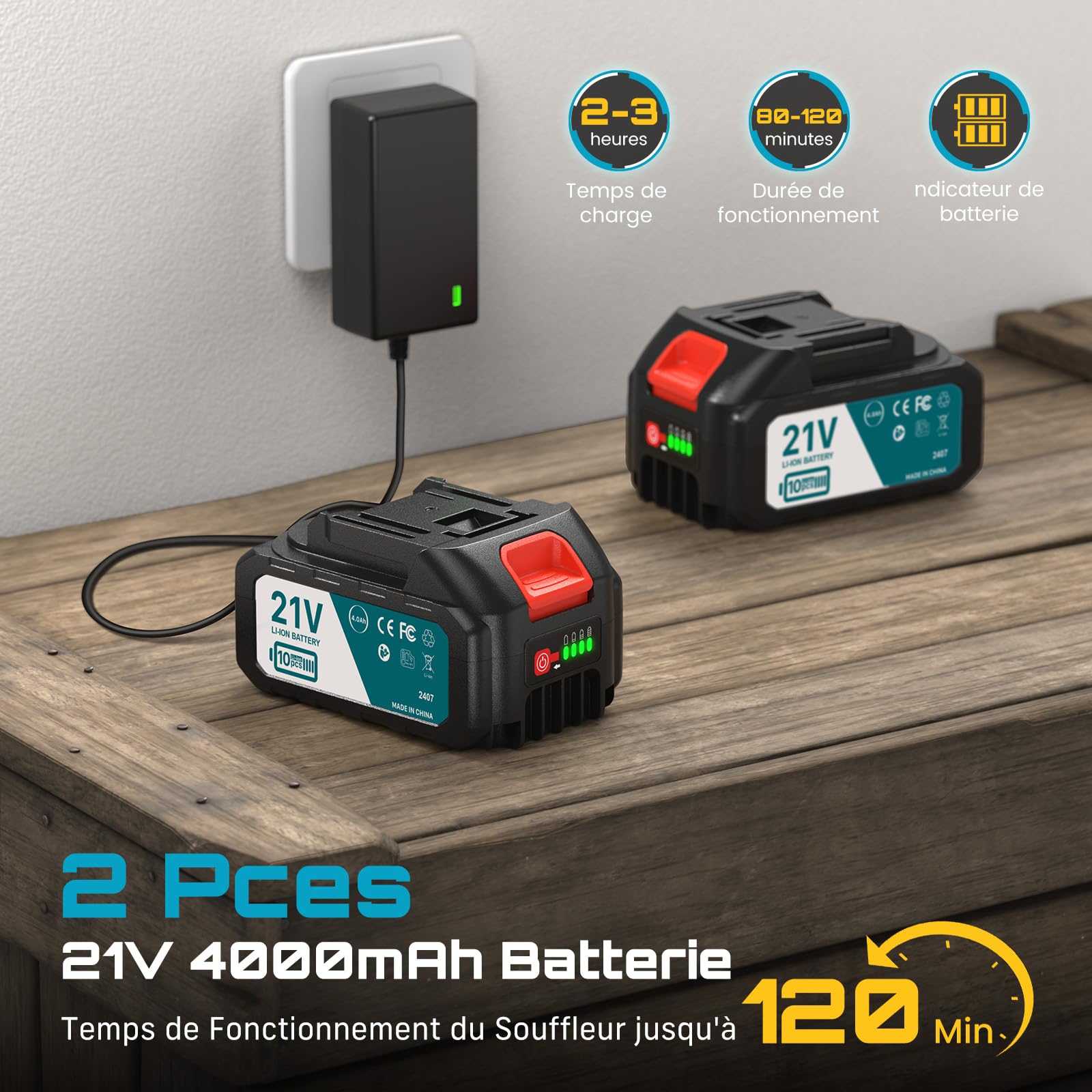 SEESII 8 Pouces Mini Tronçonneuse à Batterie 2x4000mAh, Tronçonneuse Électrique sans Fil avec Injecteur de Lubrifiant et Chaîne de Remplacement, Mini Scie à Chaîne Électrique pour Jardin, CH820+