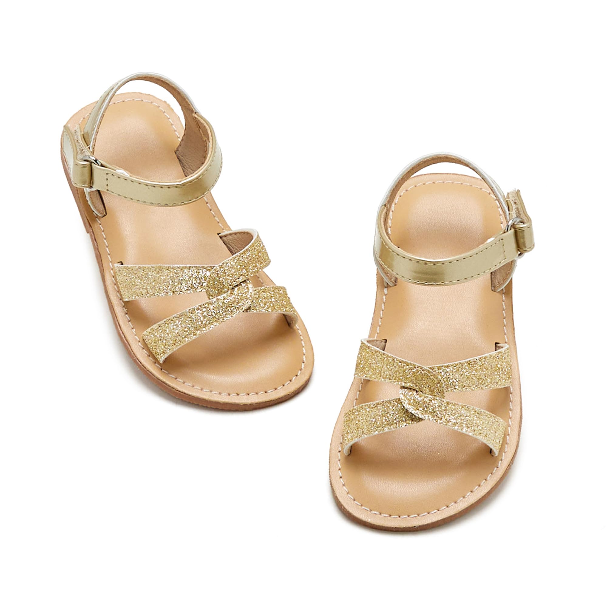 Otter MOMO Toddler Little Flower Girl Sandals Princess Dress Shoes Wedding