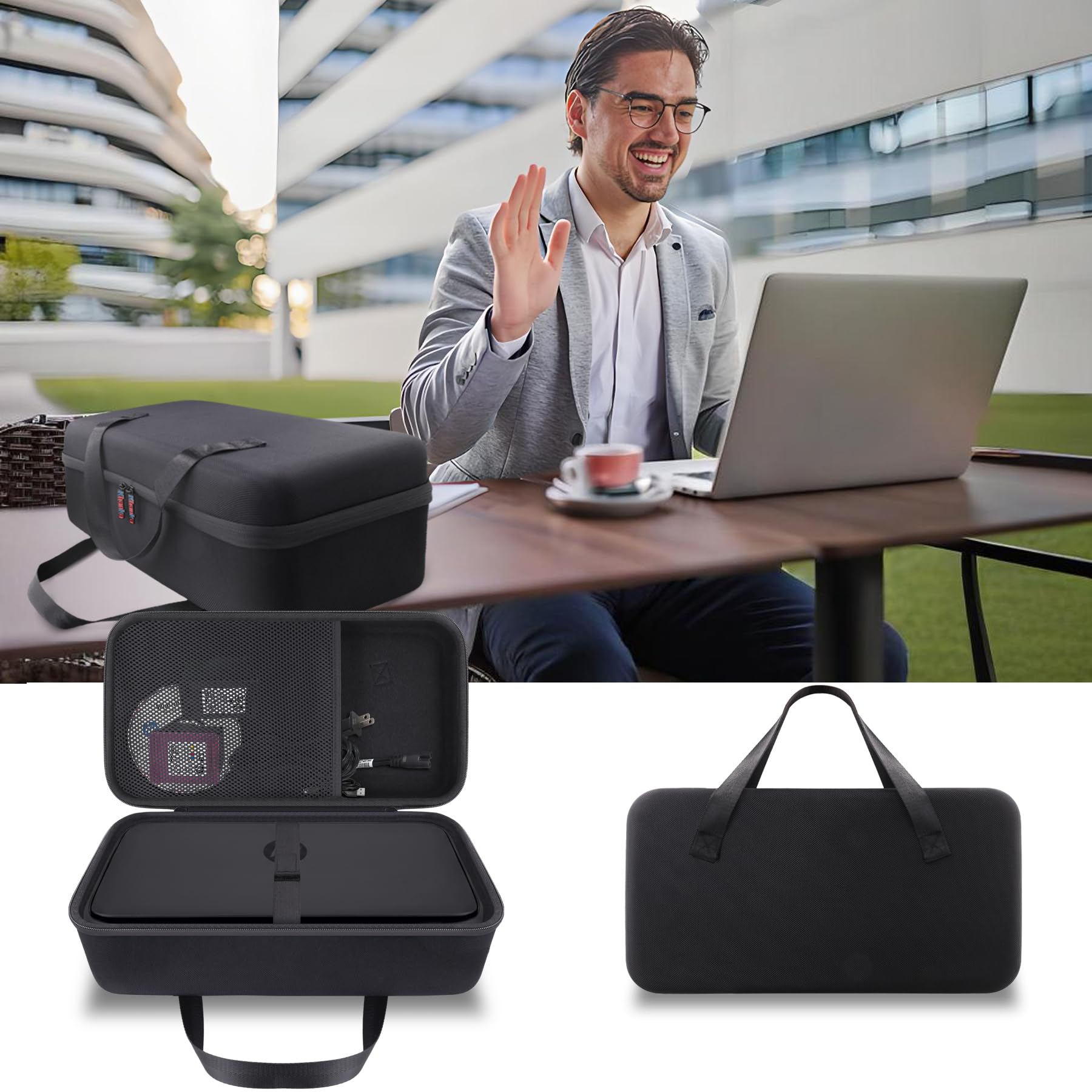 Khanka Harte Reisetasche für HP OfficeJet 250 All-in-One tragbare Drucker