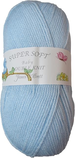 Baby DK Knitting Yarn by James Brett 100g (Blue BB5)