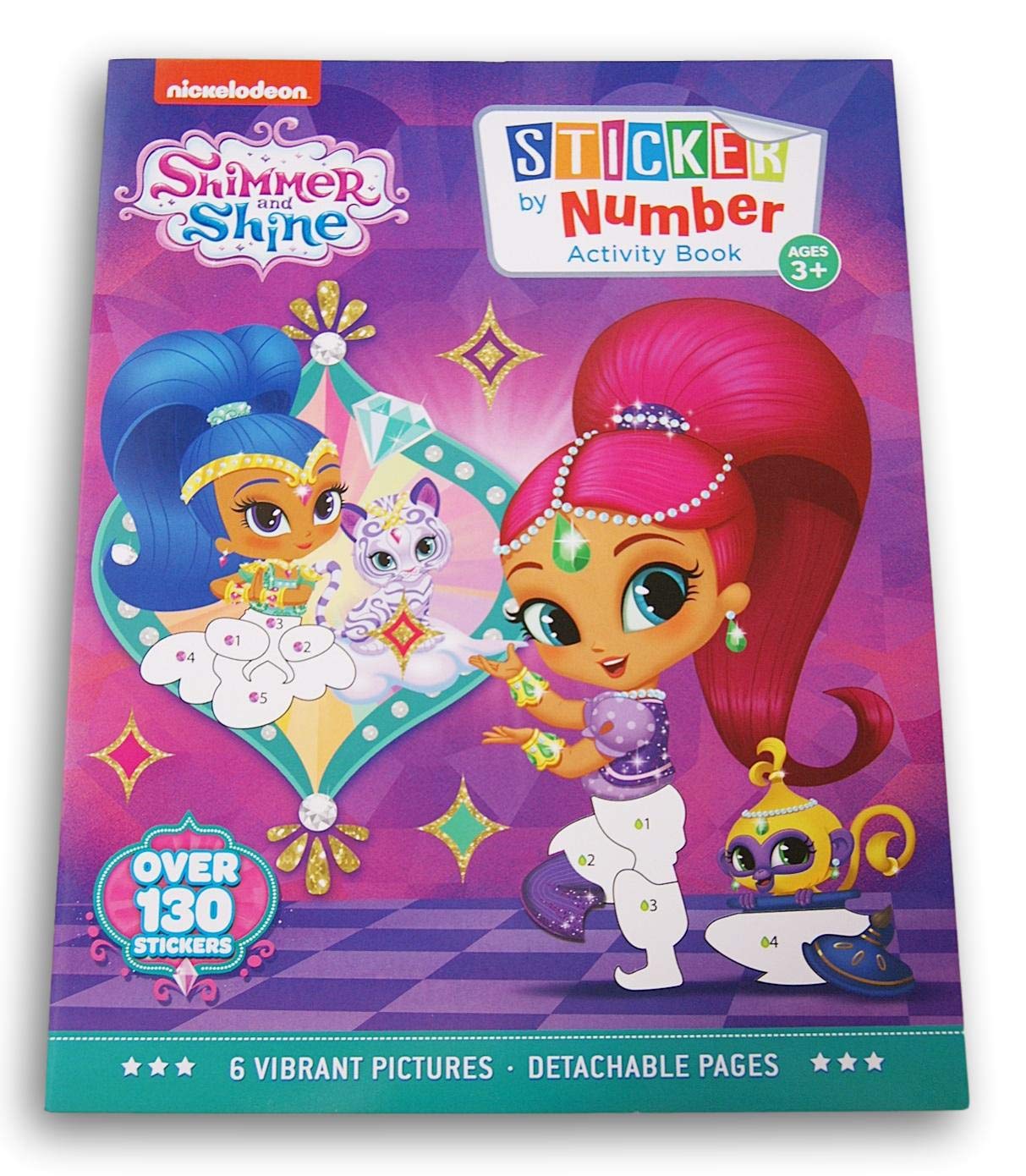 Activity Books Shimmer and Shine Sticker by Numbers Book - Over 130 Stickers and 6 Vibrant Pictures to Fill in!