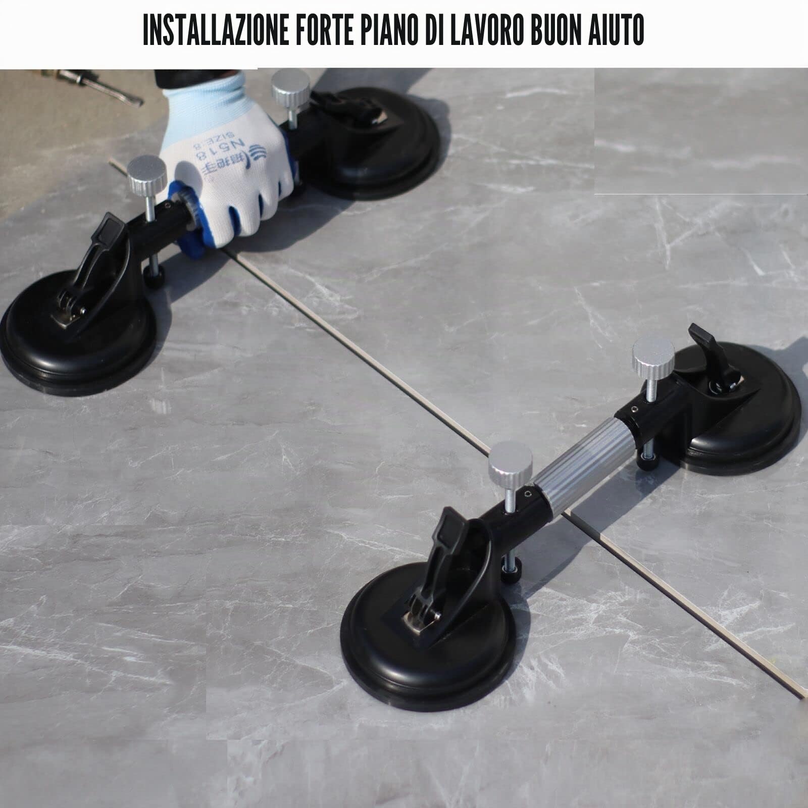 2 pz ventosa regolabile 6 POLLICI granito cucitura Setter piastrelle per pietra marmo lastra vetro unione e livellamento professionale controsoffitto strumento di installazione