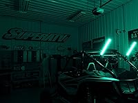 Vista 9 de SuperATV Luces LED RGB de 2 pies para UTV (ver ajuste) Se vende como un juego de dos 300 patrones de flash disponibles Soportes horizontales