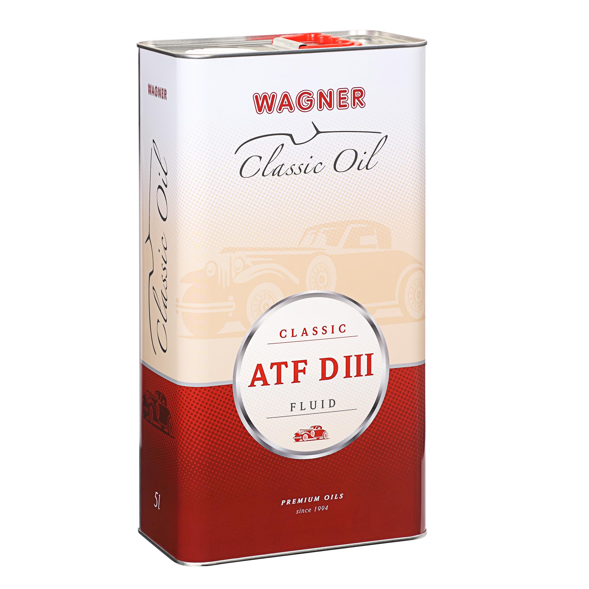 WAGNER ATF Dexron III Automatik-Getriebeöl - Universal ATF Öl für Automatik-&Schaltgetriebe,Lenkungssysteme,Hydrauliköl | Hochwertiges Automatikgetriebeöl Für Ford MERCON, MB 236.5, ZF | 5 Liter