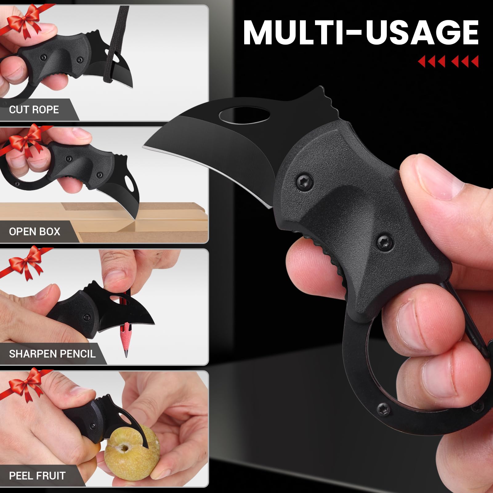 FUNBRO Small Pocket Knife Fathers Day Dad Gifts for Men from Daughter Wife Son, EDC Knives Birthday & Christmas Gifts for Him, Mens Stocking Stuffers Gifts Idea for Boyfriend Husband Grandpa