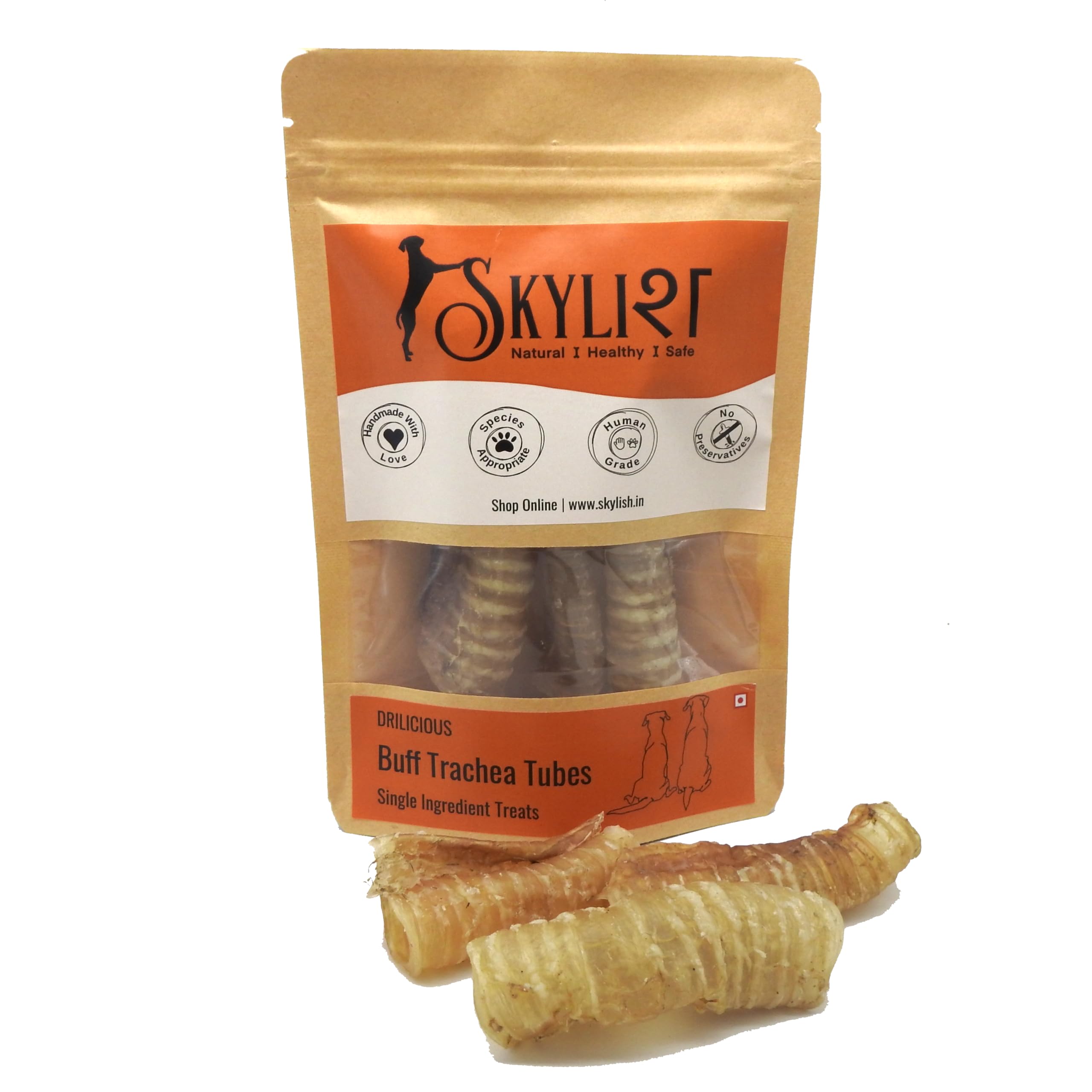 Skylish Buff Trachea Tubes 50g, Certified Safe Beef (Buffalo) Trachea Tube Treats, High in Protein, Single Ingredient, No Preservative Dog Treats, Third Party Tested (B0CHYCRZFT) Amazon Price History, Amazon Price Tracker