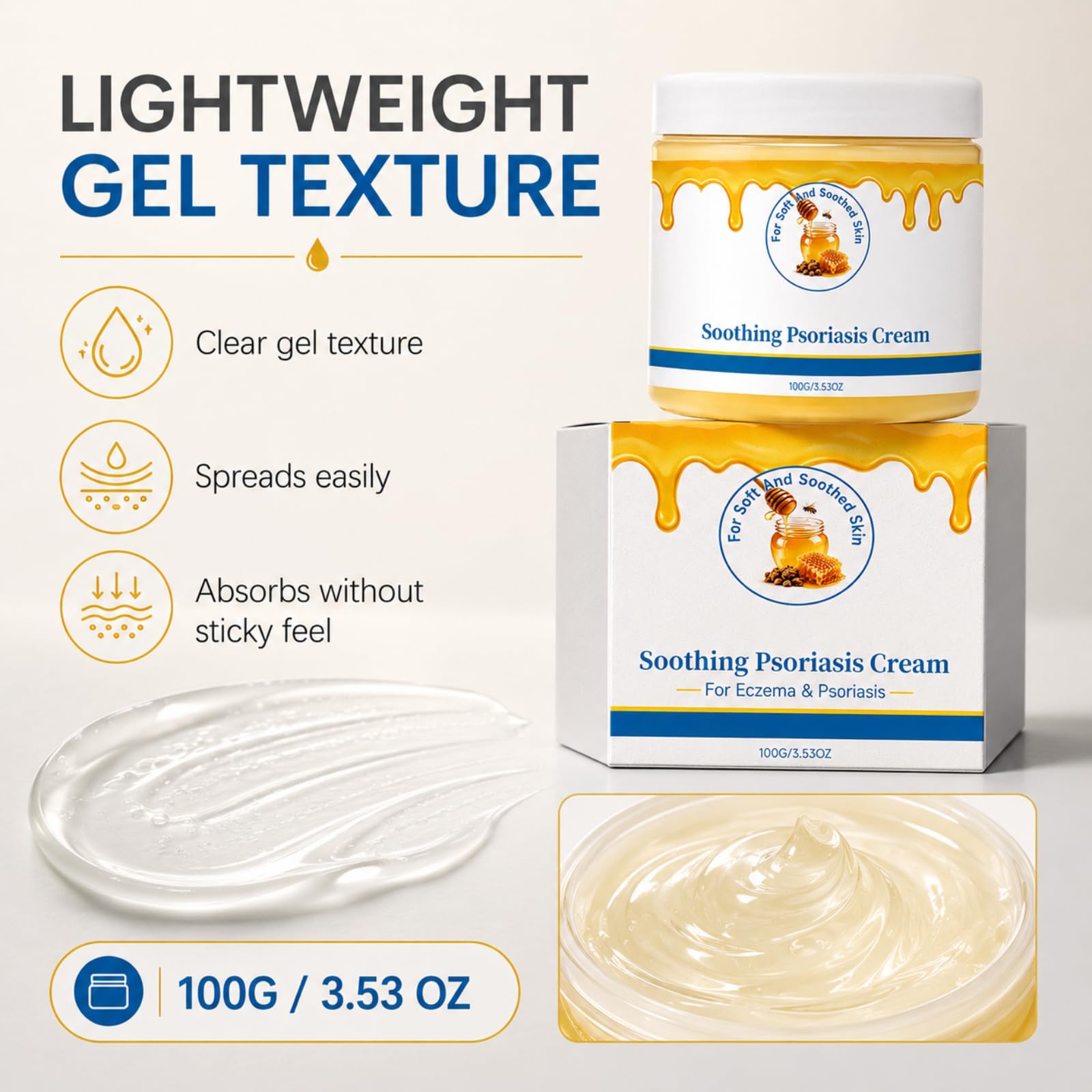 Body Care Cream, Soothing Balm for Dry Itchy Eczema Prone Skin&Scalp Relief