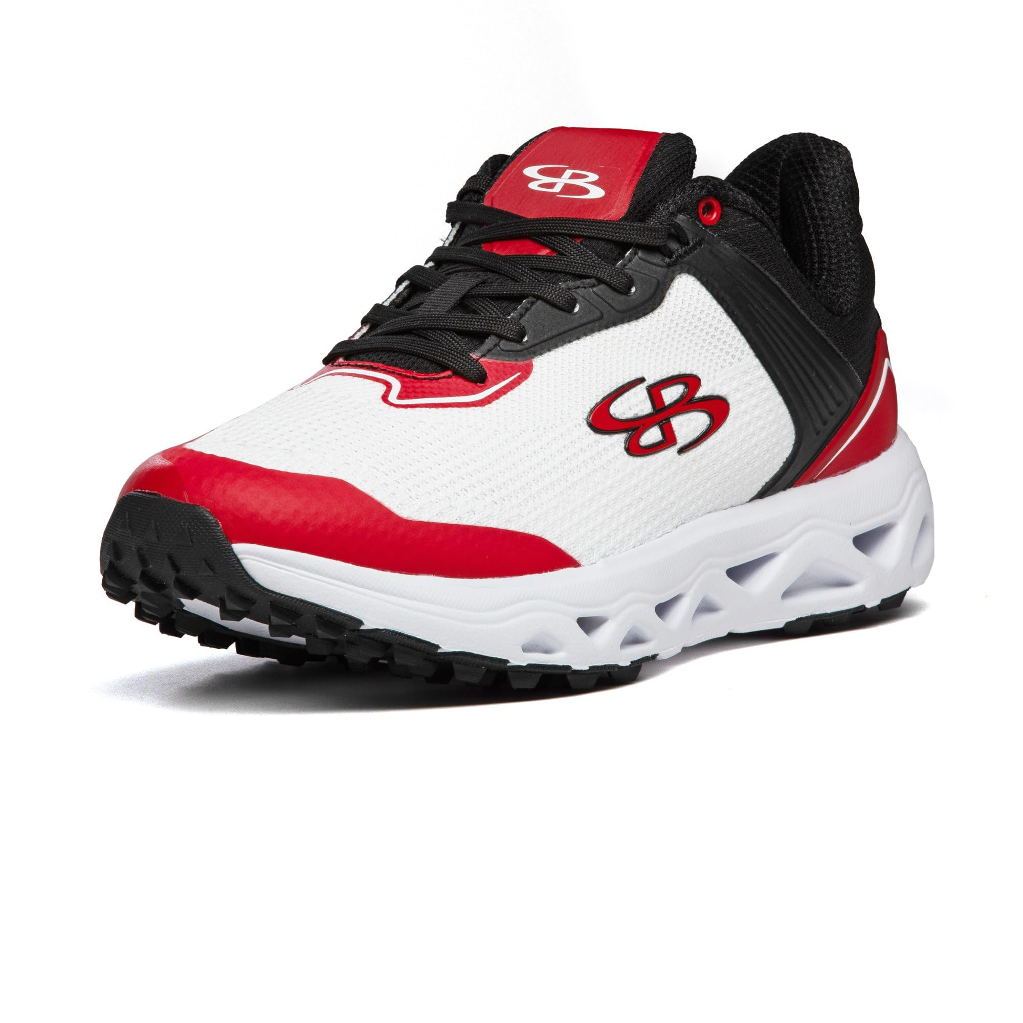 Boombah Victor Pureknit Men's Turf - Stance - Black/Red/White - Size 11