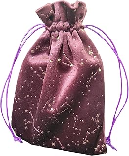 ハンドギフトバッグ - 小さなタロット ルーン ストレージ コンテナー | ベルベット巾着ハンドバッグ ジュエリー、クリスタル、イヤリング、オラクルデッキ、ルーン、ストーン用 Xiaoxigua