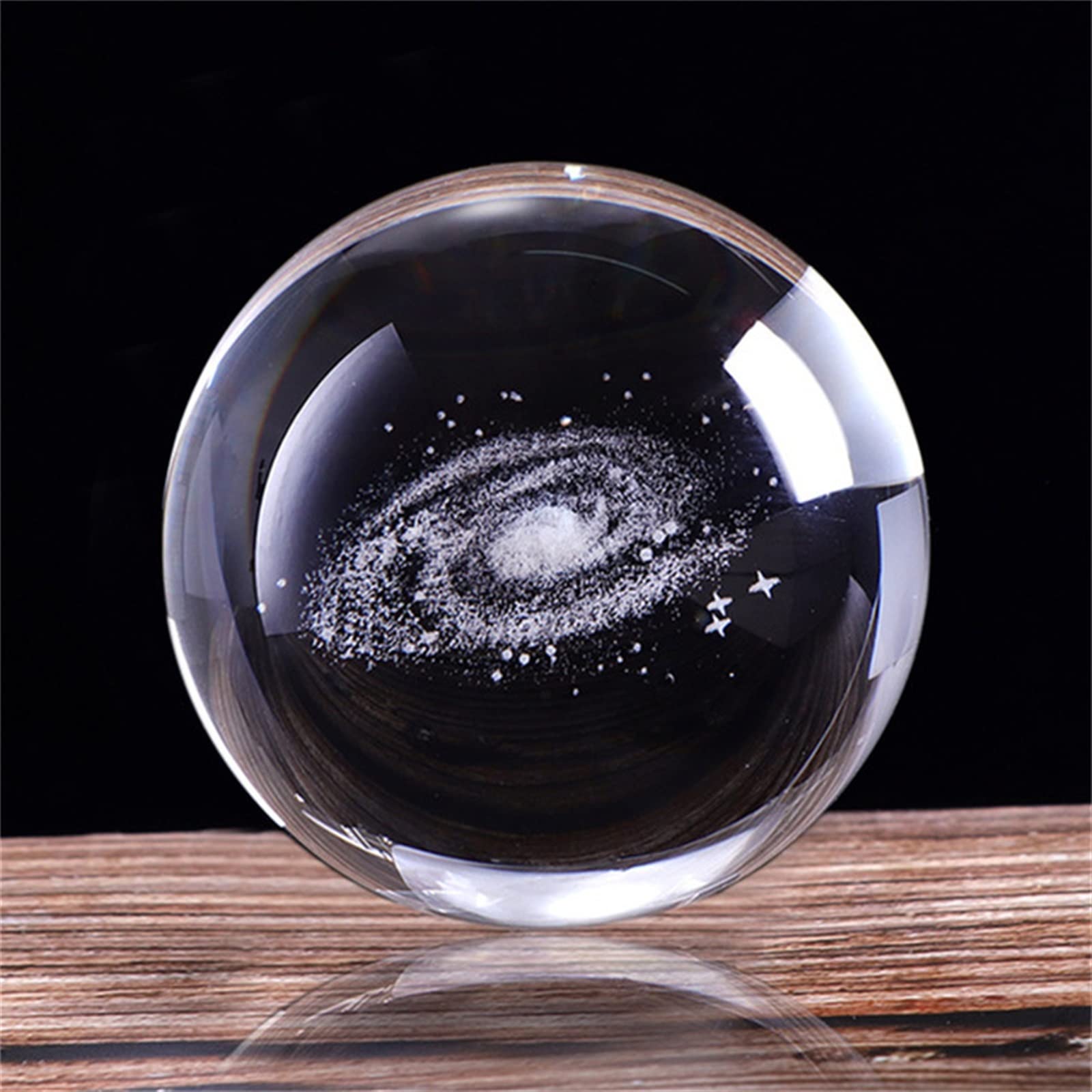 Amazon.co.jp: ミニチュア 天の川 銀河 惑星 クリスタル ボール 3D