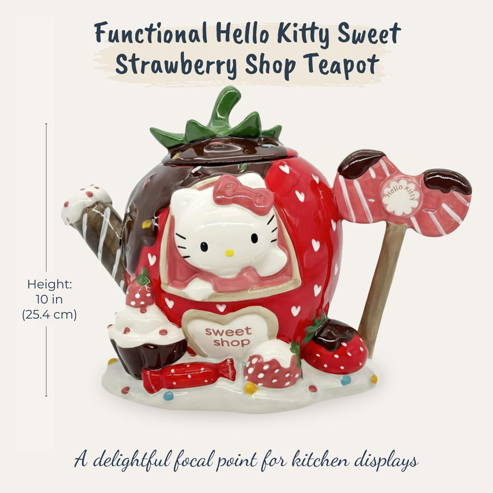 Amazon.com: Blue Sky Clayworks Hello Kitty Sweet Strawberry Shop