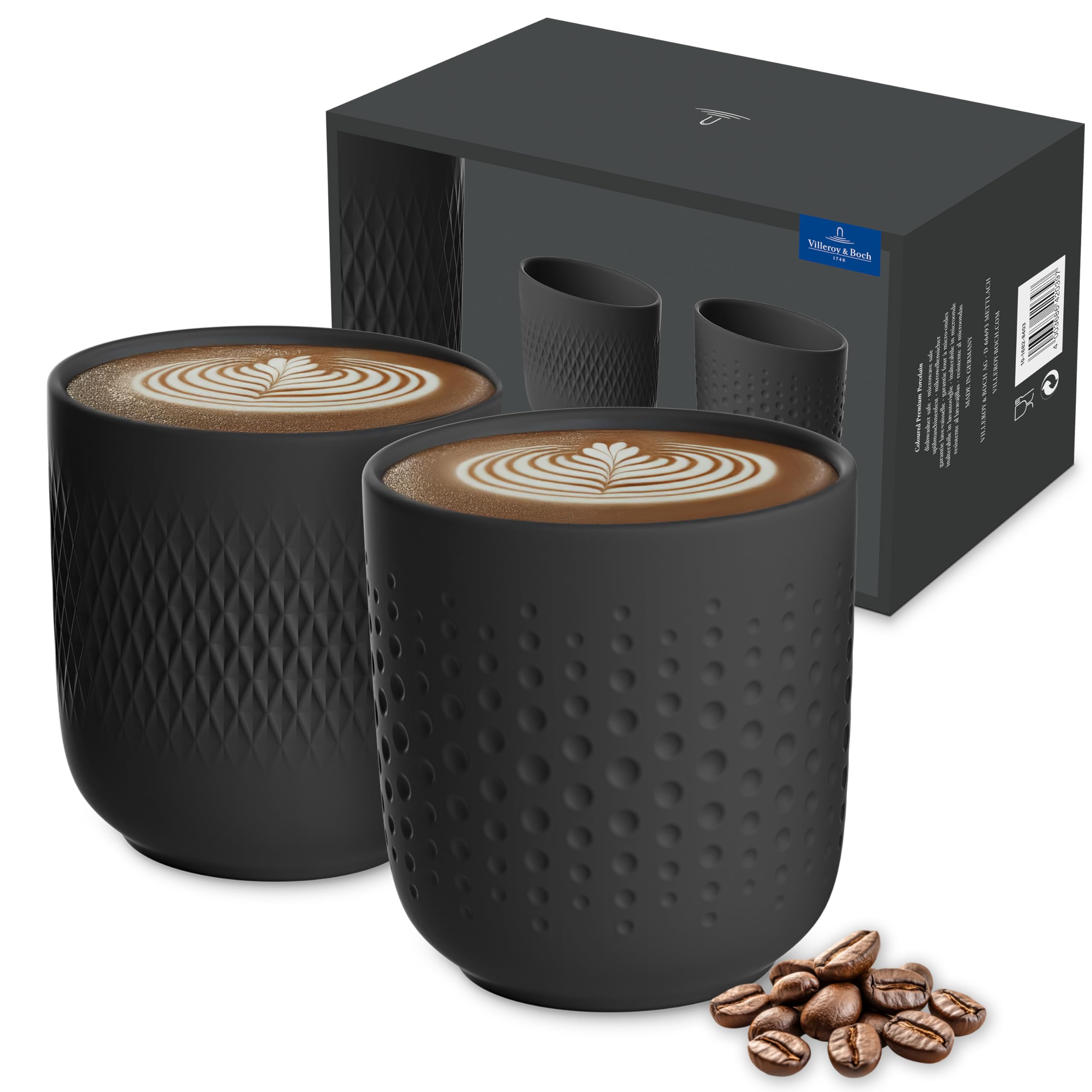 Amazon.com | Villeroy & Boch - Manufacture Collier Noir Mug Set of