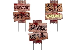 Yard Signs Stakes Props Haunted Hospital Decorations Horror Theme for Outdoor Decor