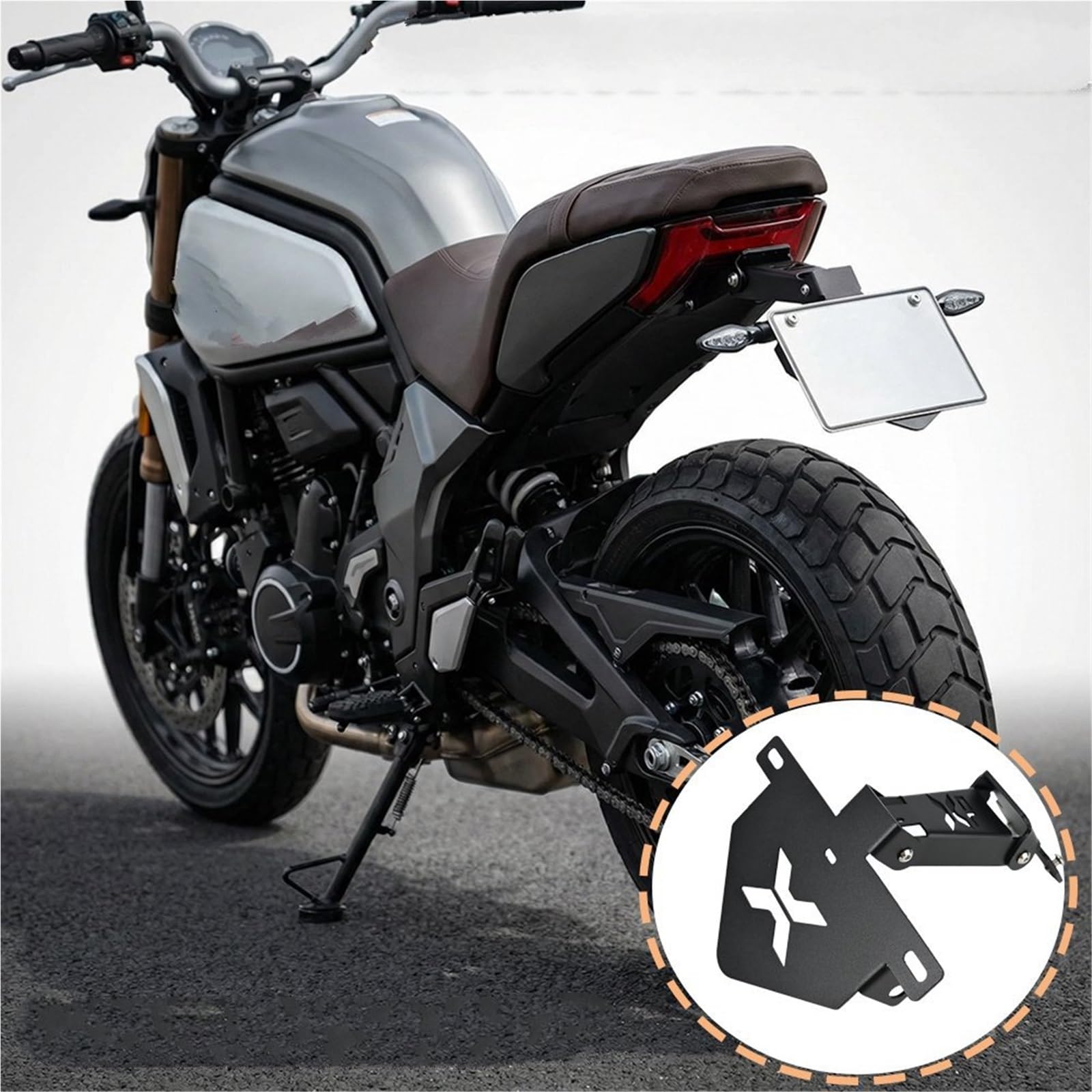 Portatarga Posteriore Moto Per CFMOTO CLX700 CLX 700 2020 2021 2023, Nuovo, In Metallo.