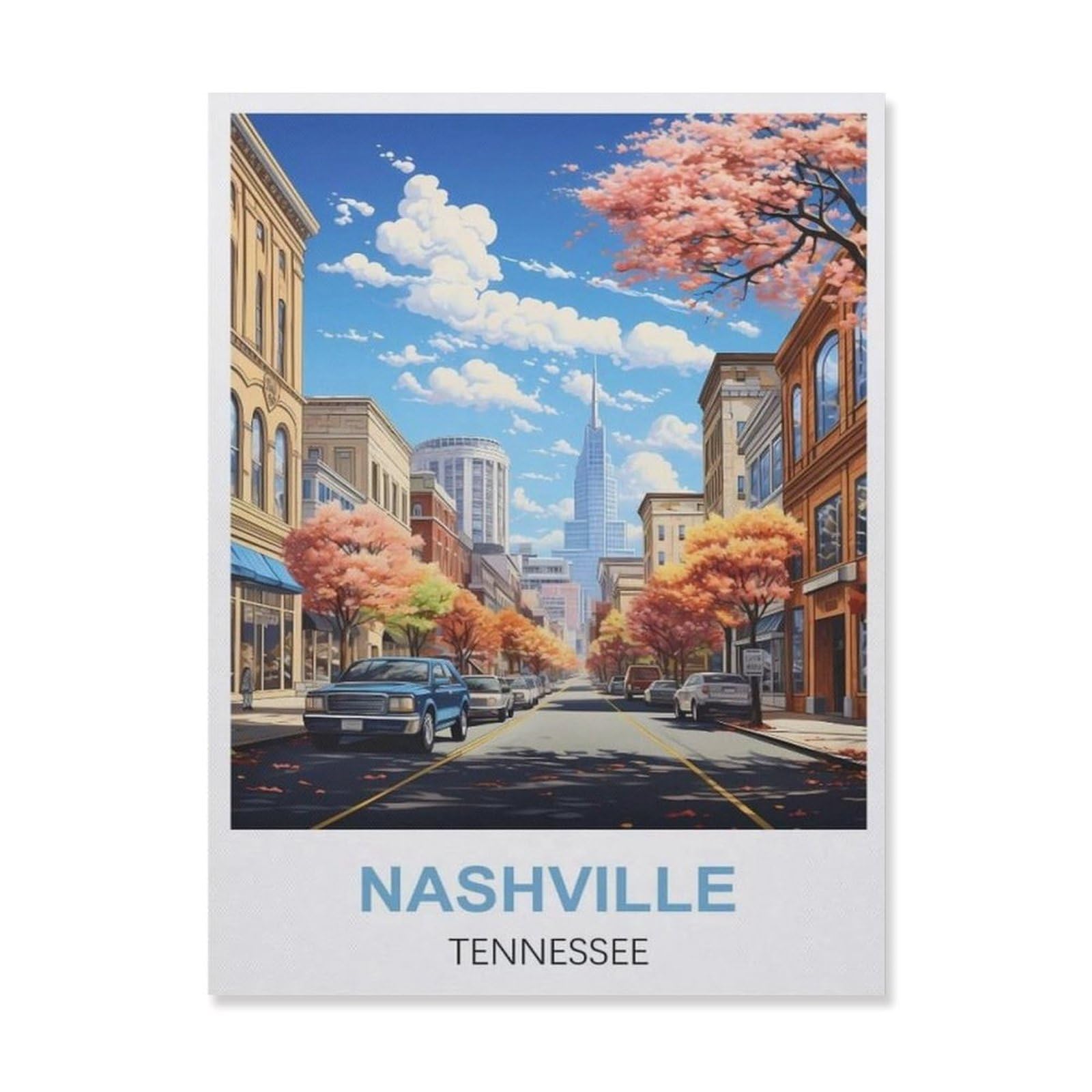 Tin Sign，Nashville Tennessee(30x40cm）