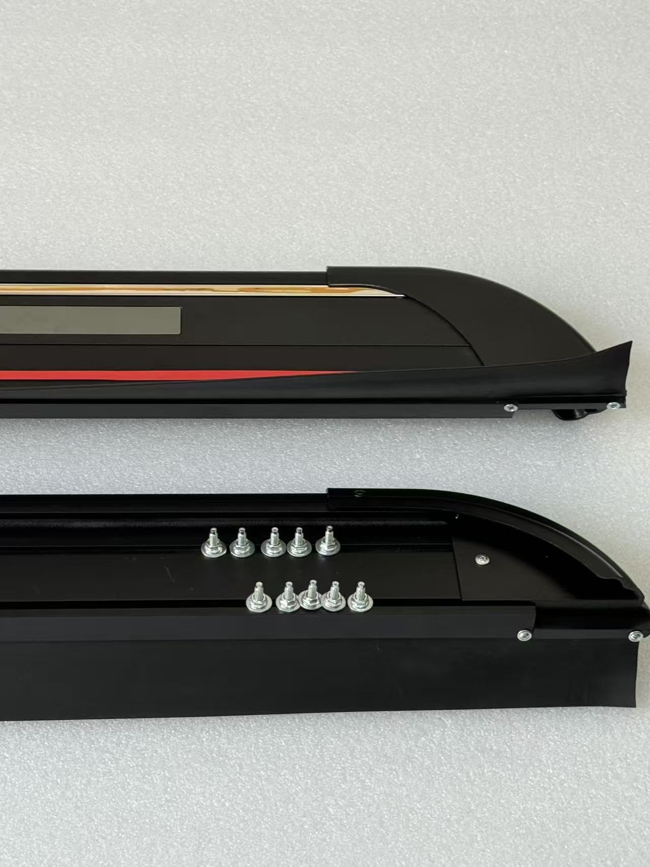 Pedane laterali per Land Rover Range Rover Sport L461 2023-2026, pedane laterali in alluminio con struttura antiscivolo, kit completo di installazione senza trapano (nero, 2 pezzi) (1 set) (ZY)