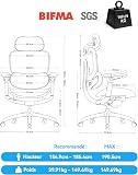 SIHOO Doro C300 V2 Ergonomic Office Chair, Mesh Desk Chair with 8D Armrests & Rotating Lumbar Support, Breathable Computer Chair with 3D Headrest, Seat Depth Adjustment & Tilt for Home Office - 3