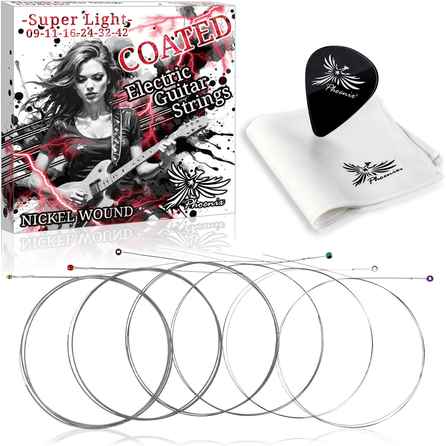 M*y様 SHINANO アコースティックギター ガット弦 Amazon.co.jp: Phoenix コーティング弦 エレキ ギター 弦 ニッケル