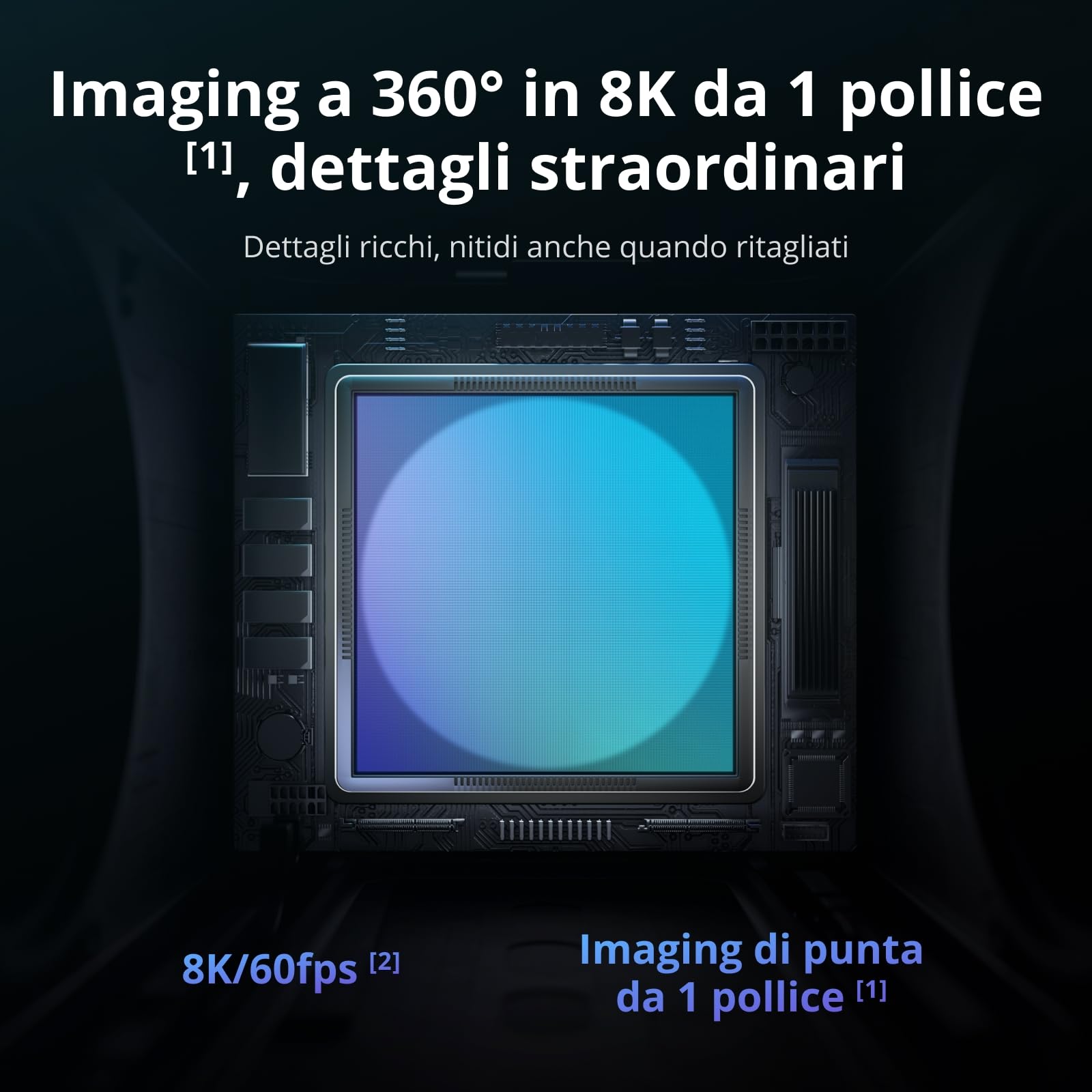 DJI Avata 360 Combo Fly More (RC 2), drone a 360° con imaging 8K a 360° da 1 pollice per FPV e riprese aeree, drone con fotocamera a 360° con paraelica. Include RC 2 e tre batterie.