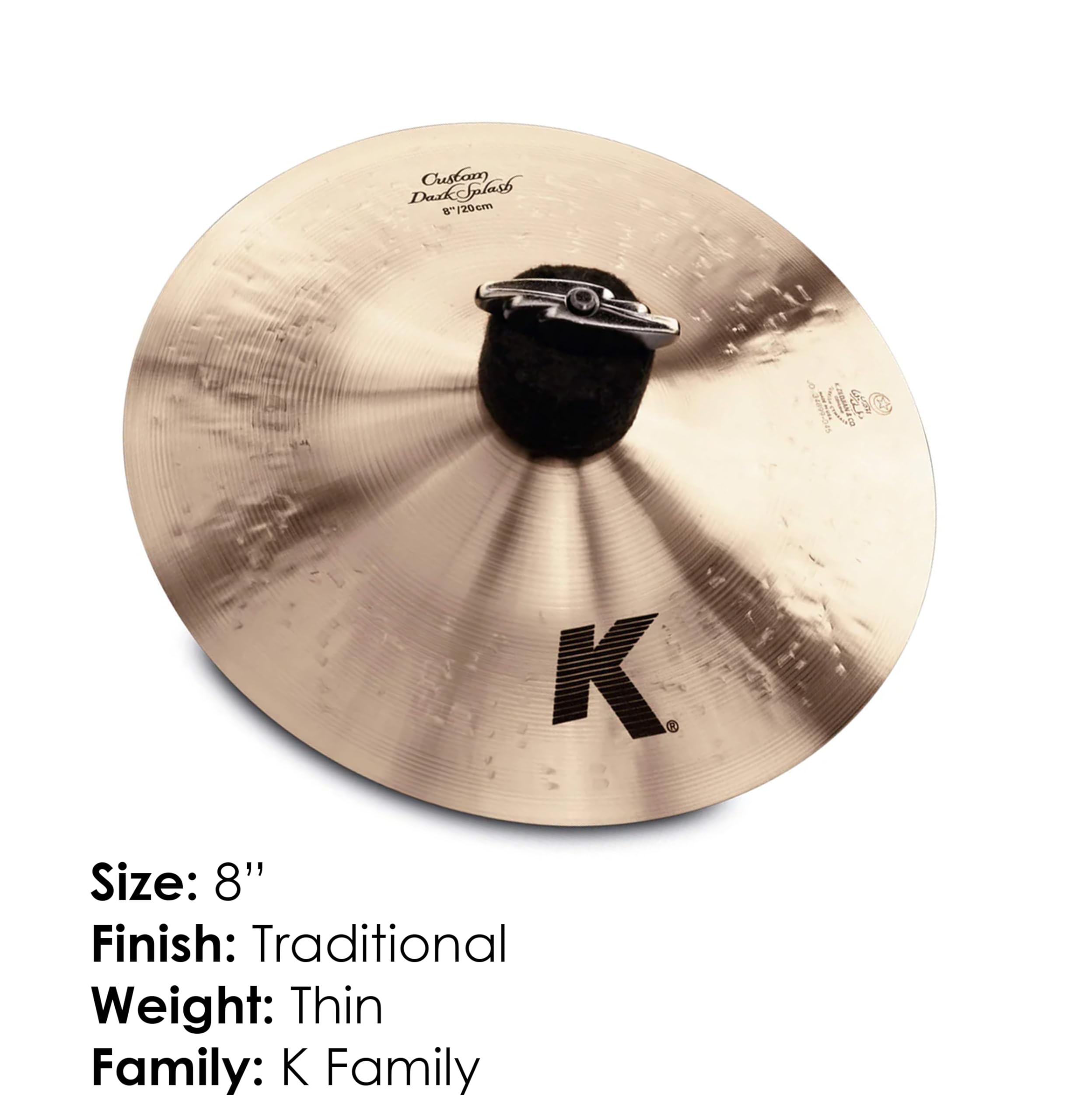 Zildjian K0930 Custom Dark Splash 8"