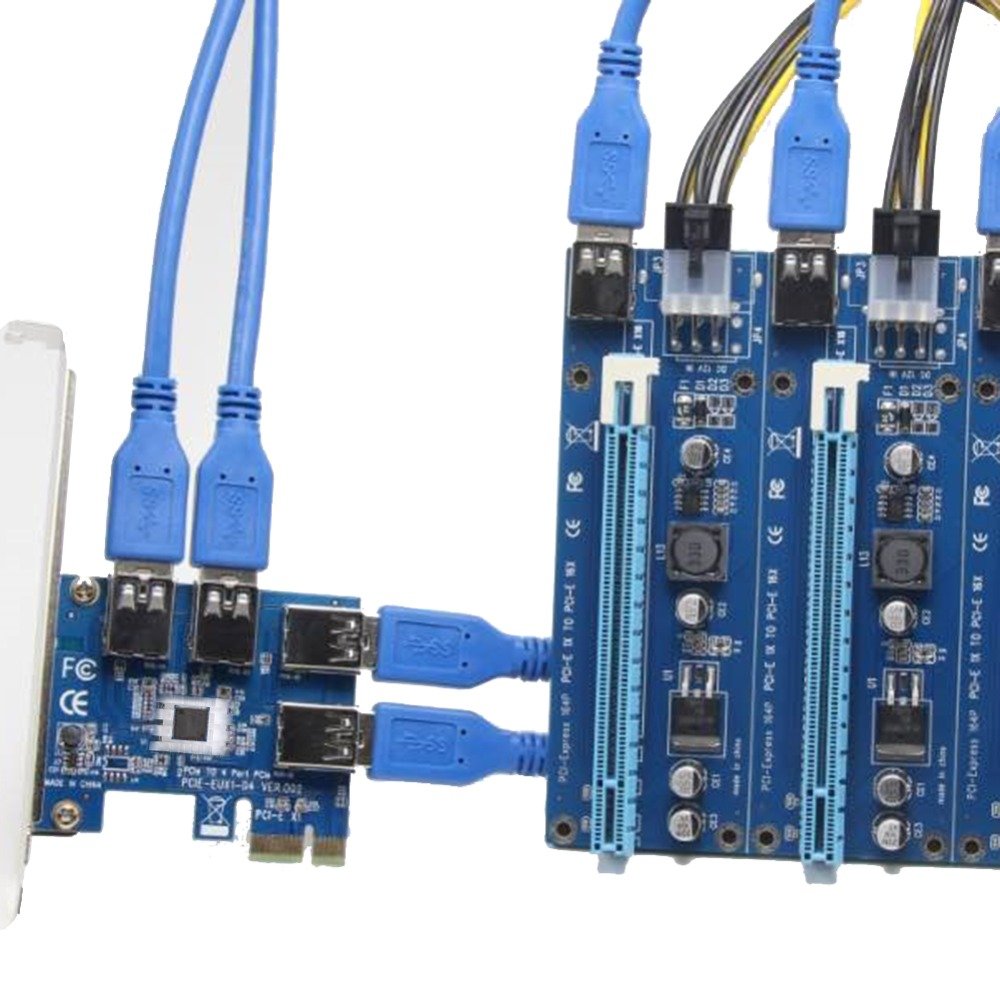 Amazon.co.jp: XT-XINTE PCI-e PCI-Express x16 1ポートから4ポートへ