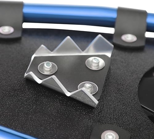 Miniatura 5 de Paquete de raquetas de nieve y bastones de senderismo de 2125 pulgadas, zapatos de nieve ligeros de aluminio todo terreno con postes telescópicos de