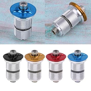 WINTI Bike Bicycle Headset Key Expander Compression Plug Star Nut Bolt 1-1/8 inch Black