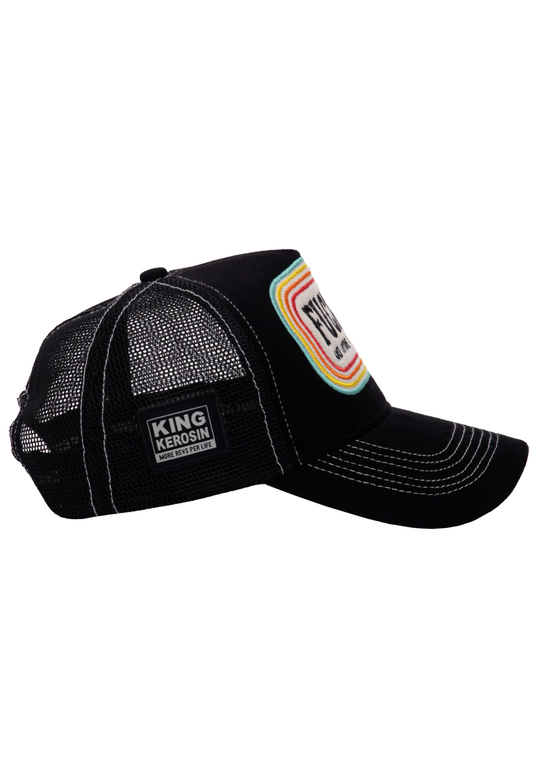 King Kerosin Cappellino Trucker - F You, Nero , Taglia unica