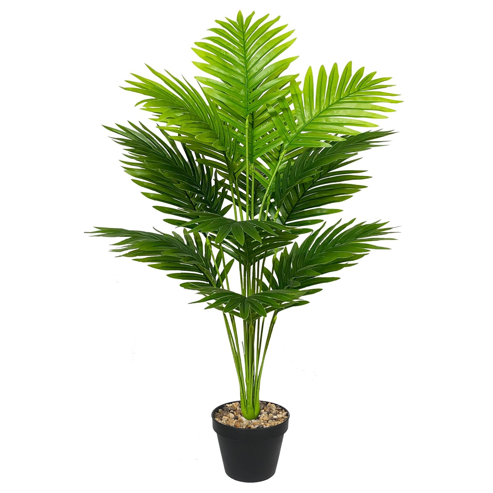 AIVORIUY Artificial Plant in Pot Fake Tree Trunks Leaves Faux Potted for Indoor Outdoor Modern Decoration Home Office Living Room Bedroom Balcony Housewarming Gift (80cm Tall Palm)