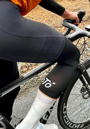 veloToze Graphene Knee Warmers Black One Size