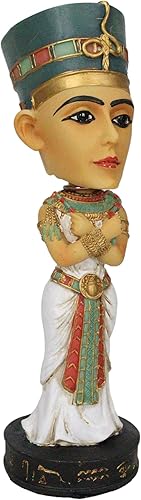 Miniatura 5 de Ebros Gift Figura de la reina de la dinastía egipcia Nefertiti Bobblehead Legends of Egipt coleccionable Bobble Head Head Knocker Dioses y diosas de