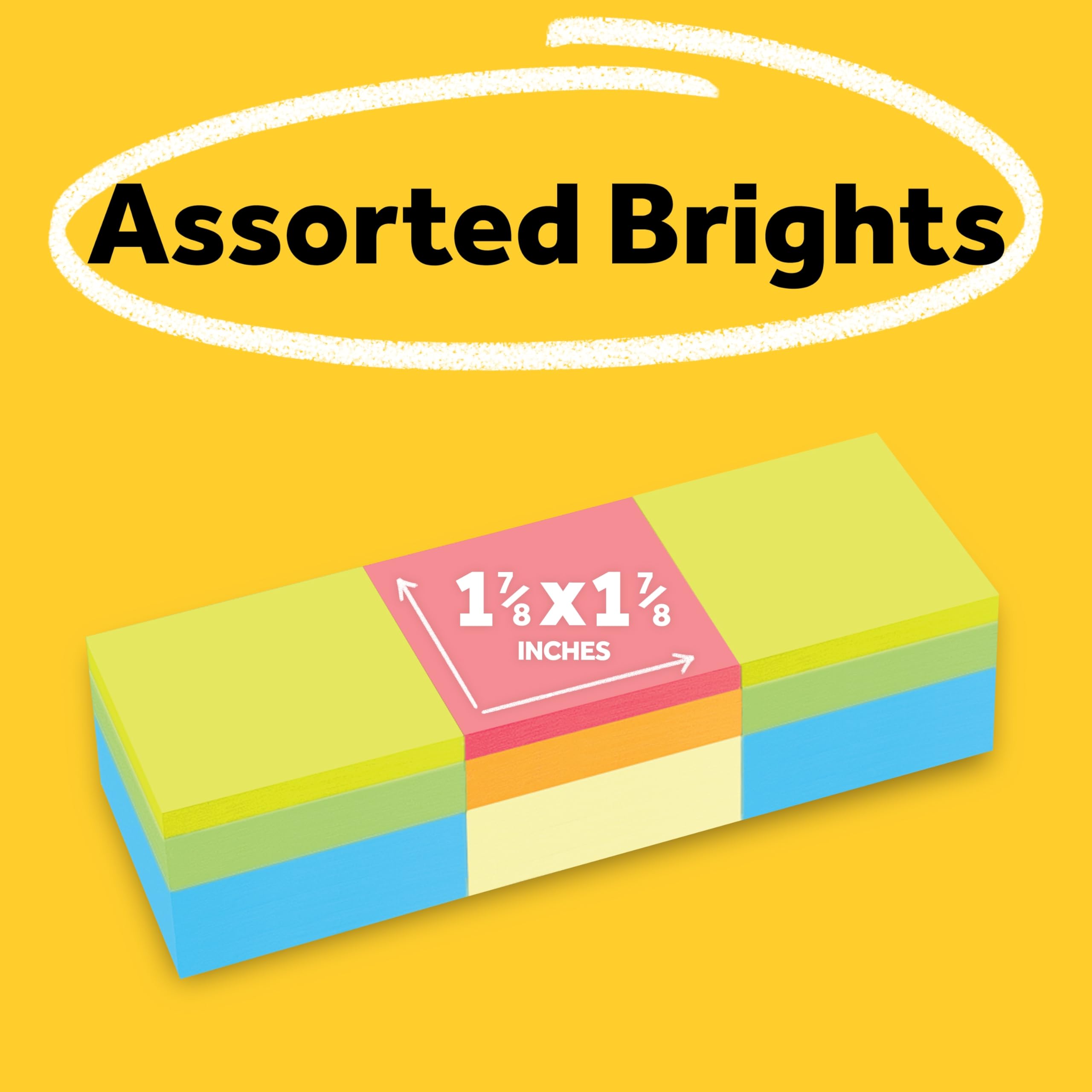 Post-it Notizwürfel, 4,2 cm x 4,2 cm, 3 Haftnotizen, 400 Blatt, verschiedene helle Farben