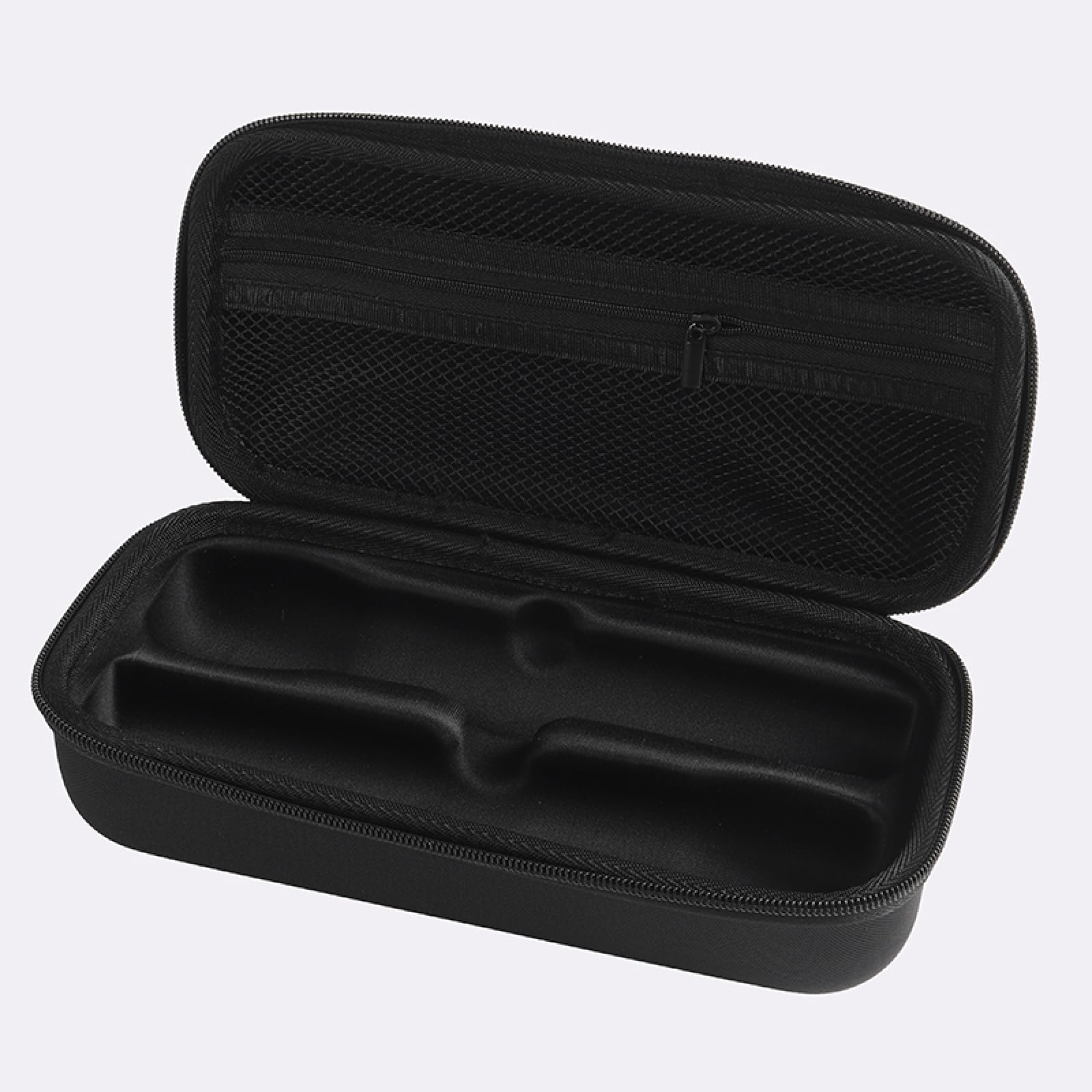 PartyBox Étui de transport pour microphone sans fil JBL PartyBox avec deux microphones portables pour récepteurs, adaptateurs, piles AA, organiseur de chargeur, noir