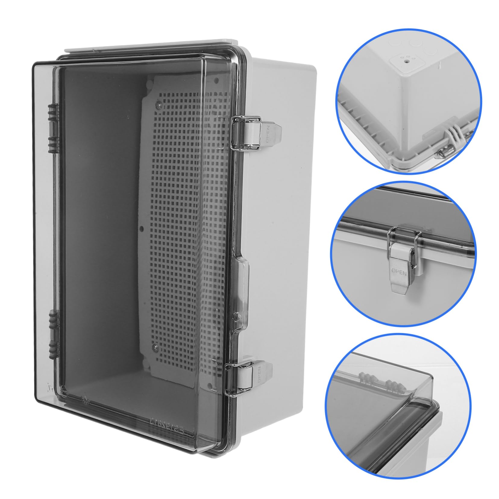 Caja de Conexiones Exterior Ip67 de Abs con Placa de Montaje | Carcasa Estanca y Antipolvo, Terminales de Tornillo Incluidos, para Proyectos Residenciales E Industriales