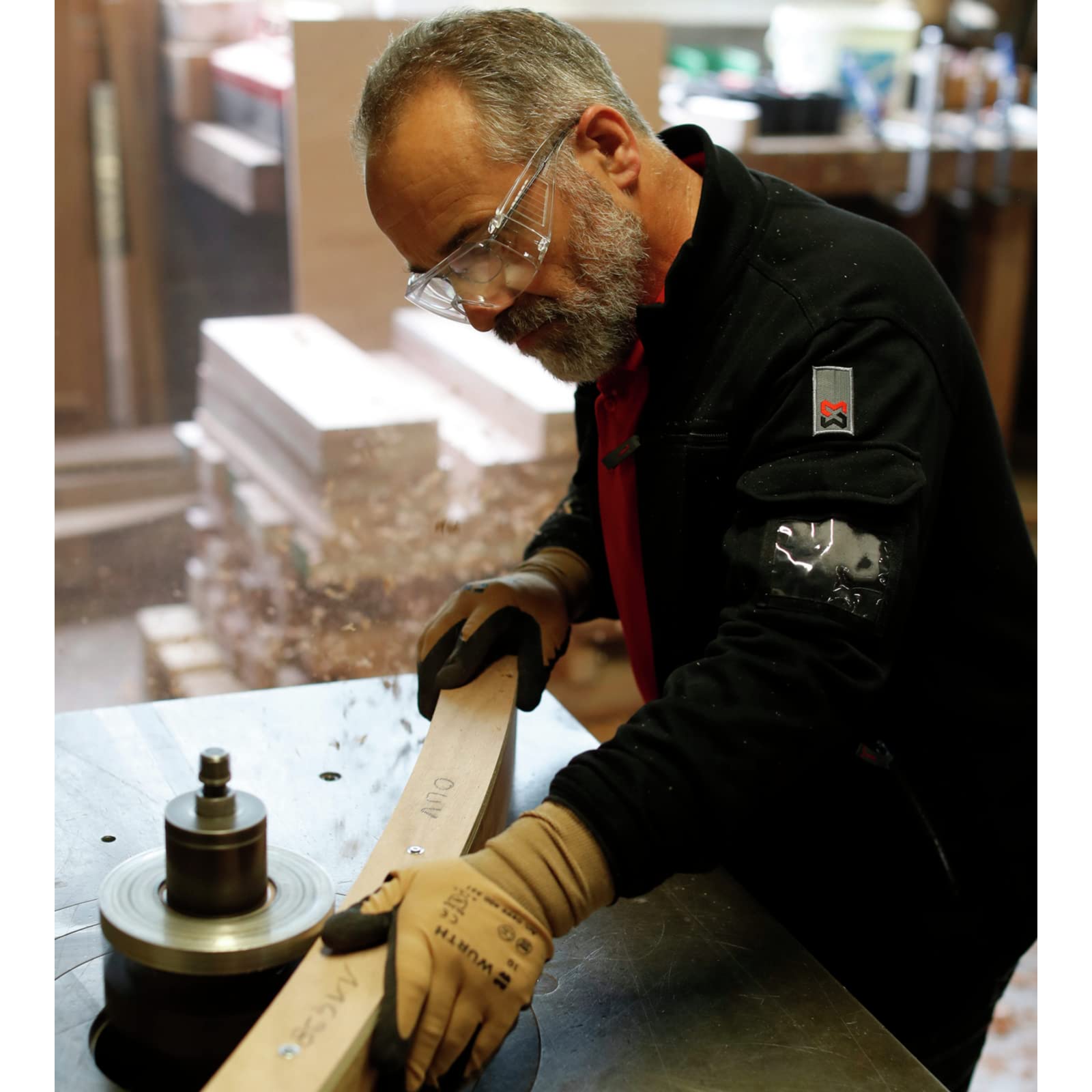 WÜRTH MODYF Felpa da lavoro fullzip Dynamic antracite uomo