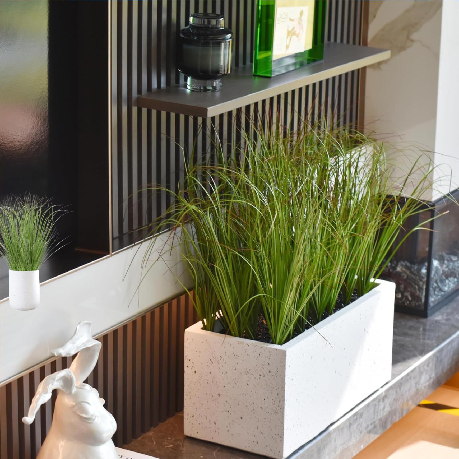 16 Bndel Knstliche Pflanzen Wie Echt  Wetterfeste Outdoor Kunstpflanzen  UV-bestndig Fr Balkon & Garten