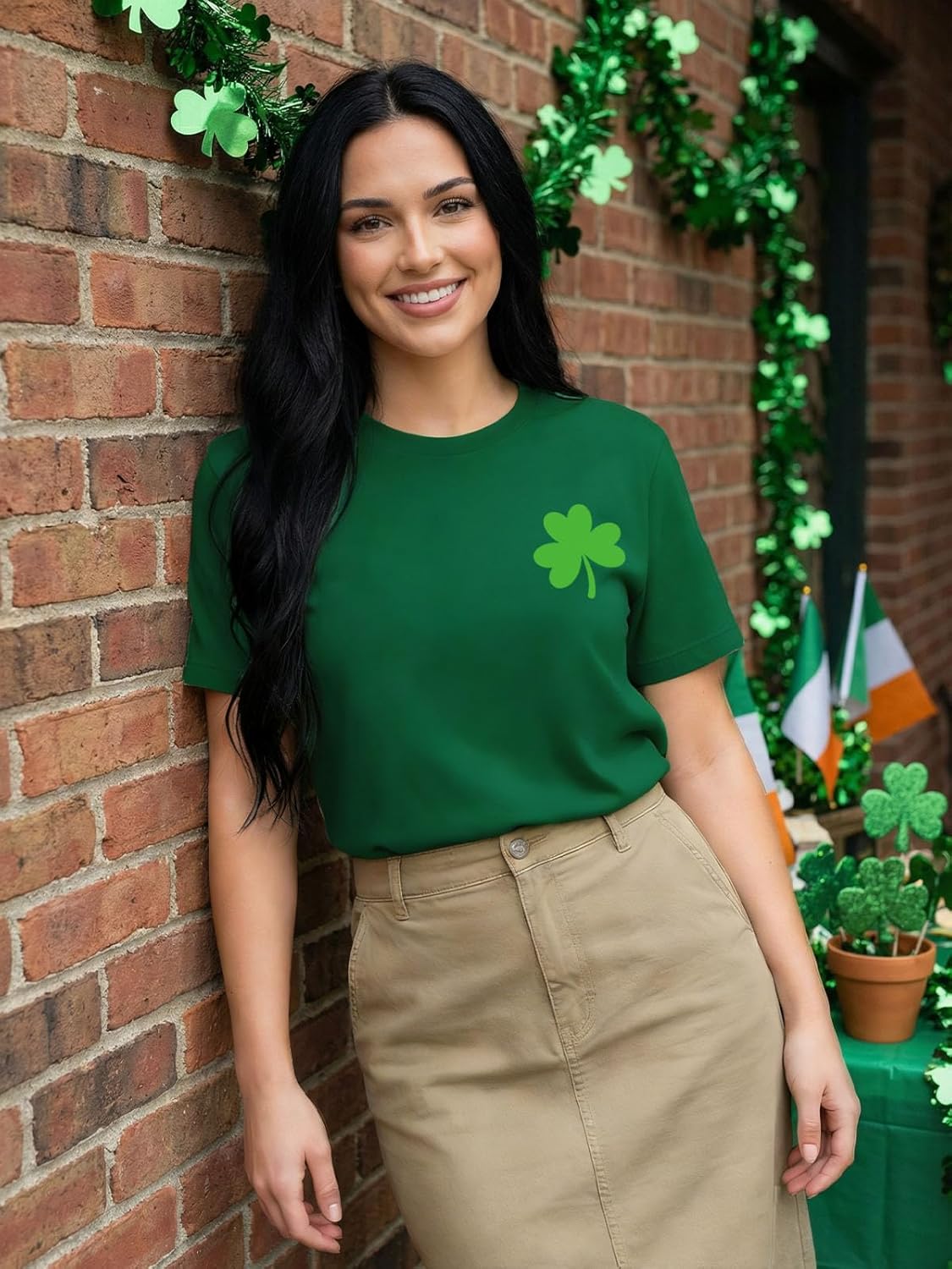 St Patricks Day Shirt Women in My Lucky Era Graphic Green Day Tshirt Irish Shamrock Paddy's Day Tee Tops - Image 4