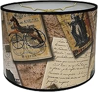 Vista 23 de Royal Designs, Inc. Pantalla de Tambor Decorativa de Moda Hecha a Mano, Hecha en EE.UU., 10 pulgadas, HBC-8028-10, Camello de Dos Tonos