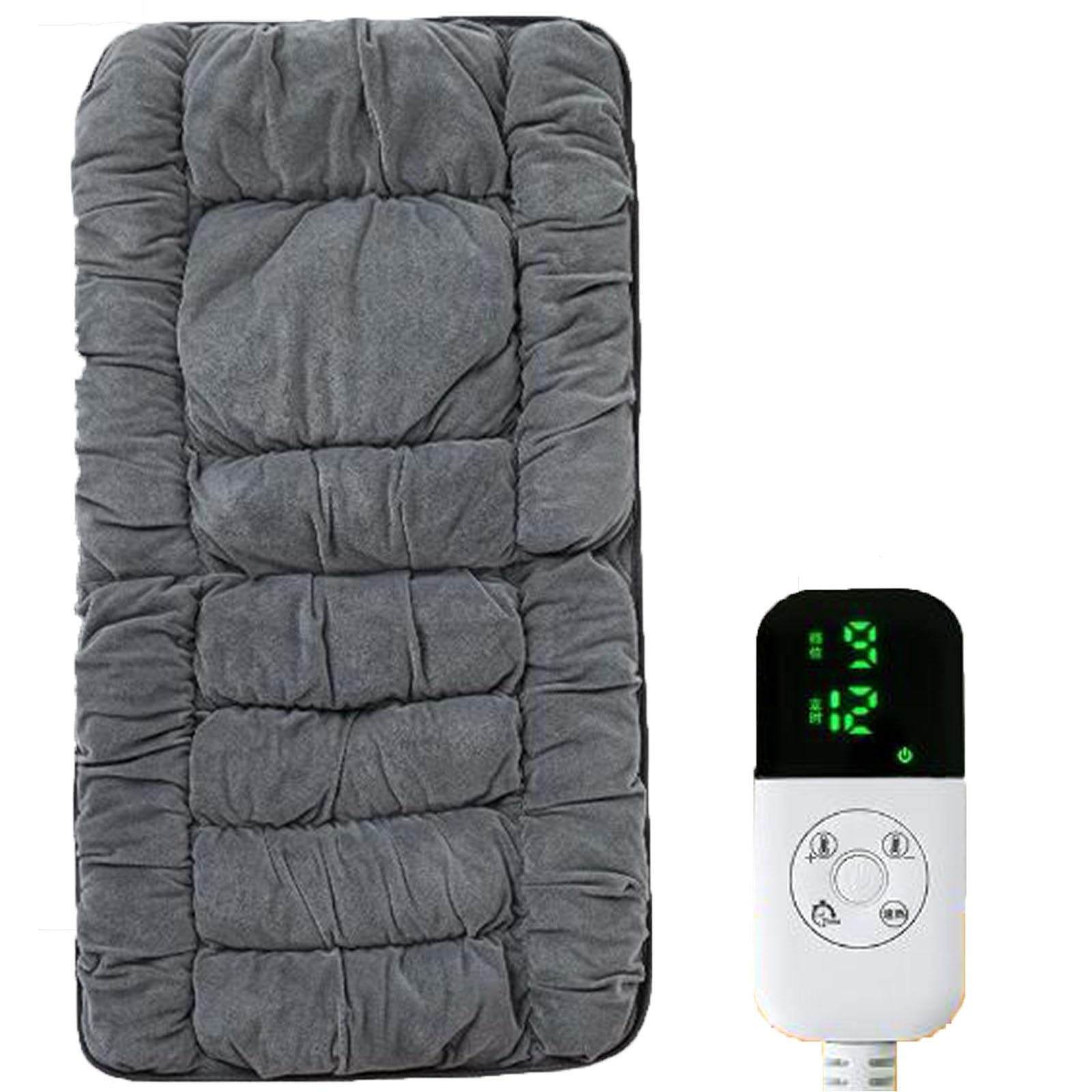 Cuscino Riscaldante per Sedia da Ufficio, Timer 12 ore e 9 Impostazioni di Temperatura, per Auto Casa Ufficio Campeggio Viaggio Inverno(18x35in/45x90cm)