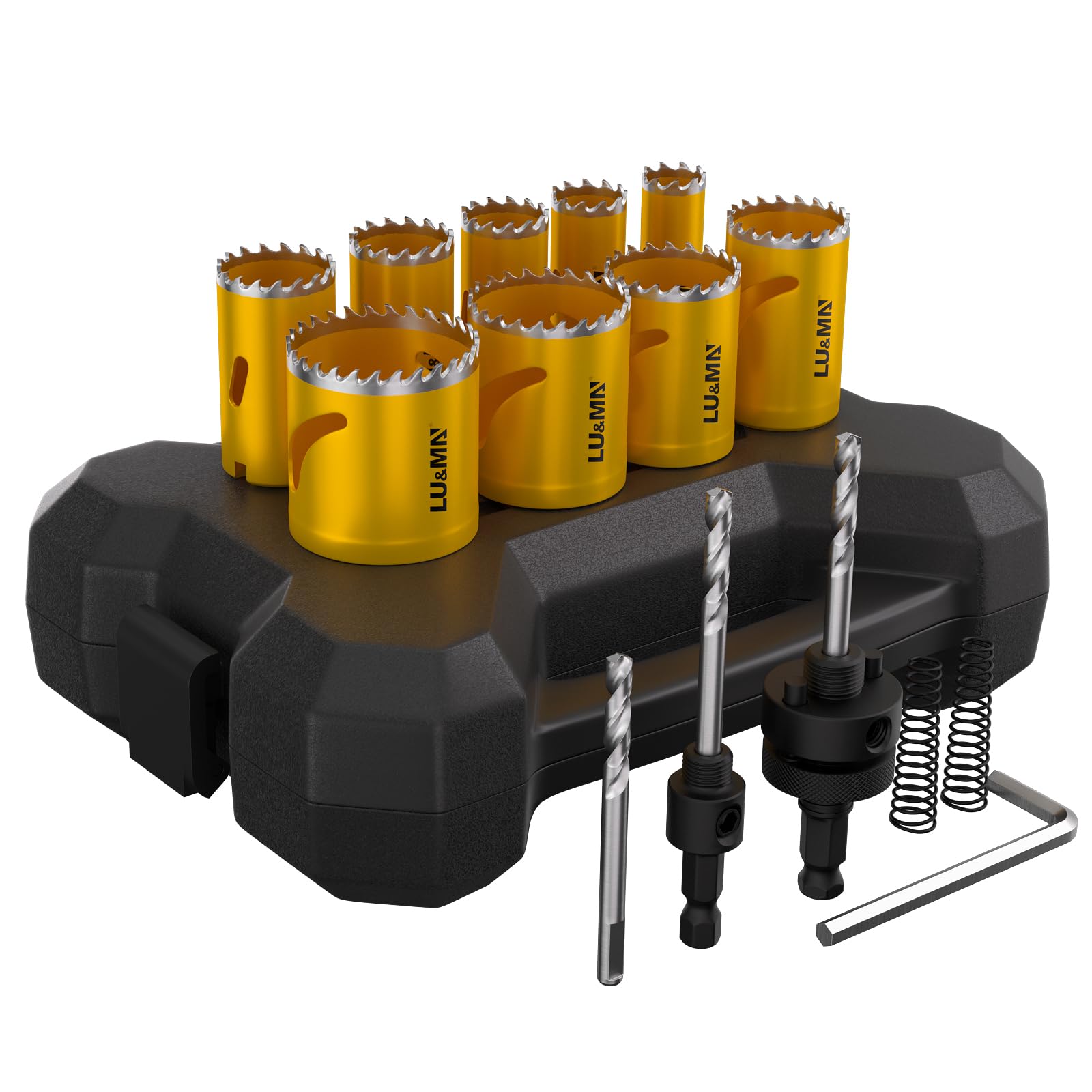 LU&MN Bi-Metal Hole Saw Kit - 3/4"-2" -1