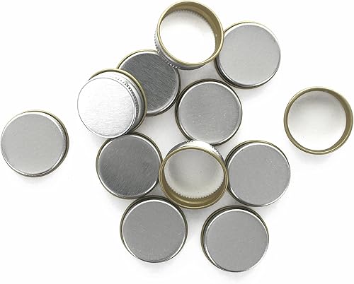 Home Brew Ohio Tapones de rosca de metal plateado de 1.102 in - 144 CT