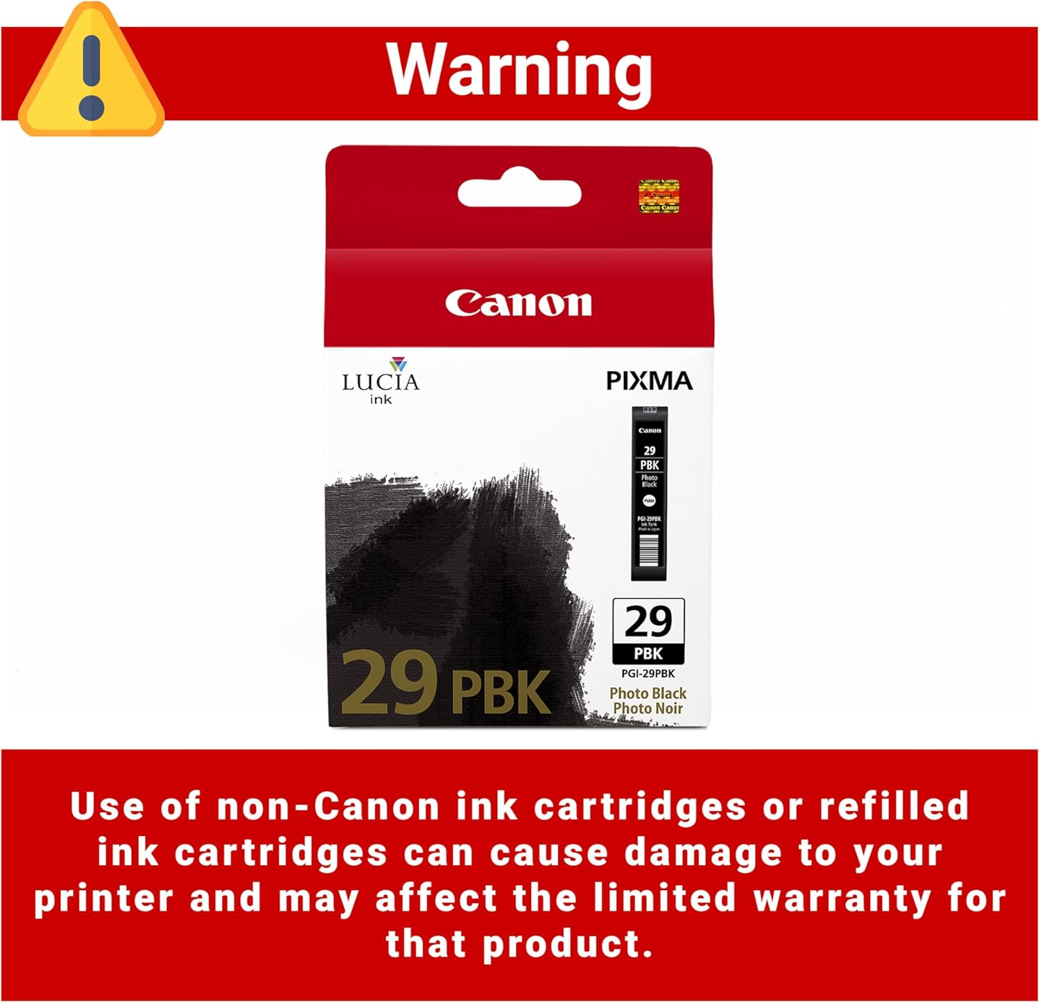 Canon PGI-29 Genuine Photo Black Ink Tank, Compatible with PIXMA PRO-1 Printers