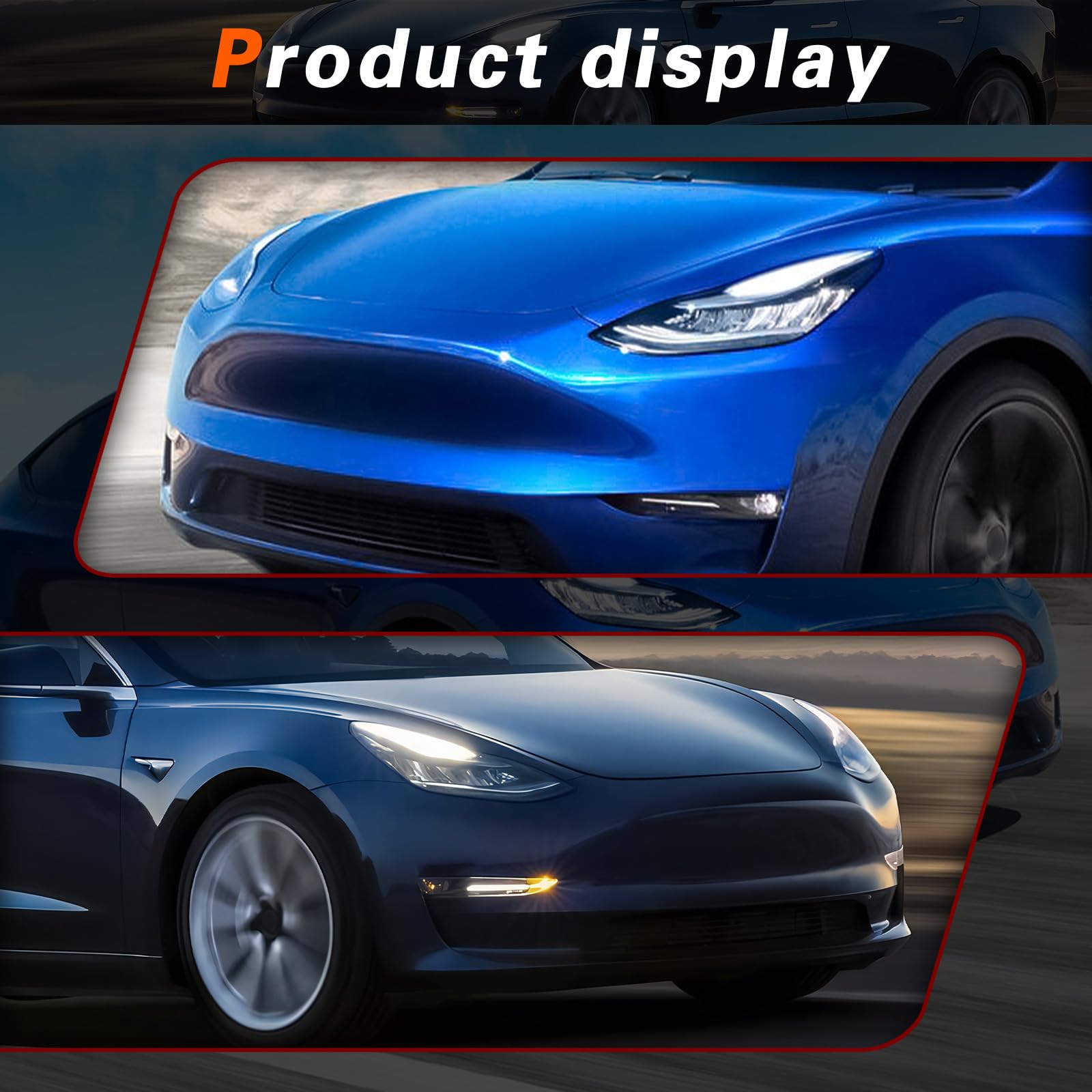 Amazon | TODO LED フォグライトアセンブリ 2017-2022 Tesla Model 3