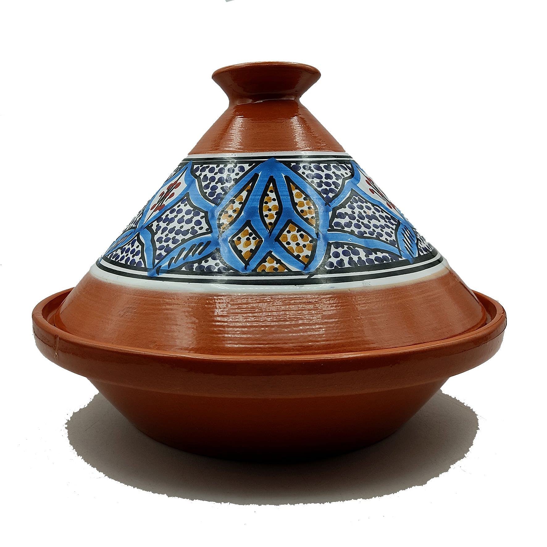 Tajine in Terracotta XL 32cm – Autentica Pentola Etnica Marocchina/Tunisina con Ebook Gratuito 0907211202