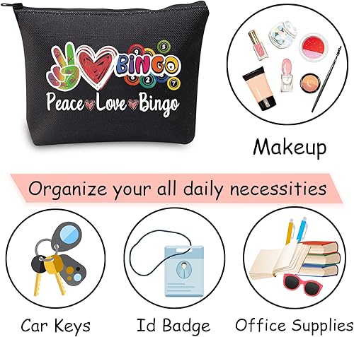 Miniatura 6 de JXGZSO B Caller Bag Lucky B Bag Peace Love B Funny B Player Casino Lover Regalo